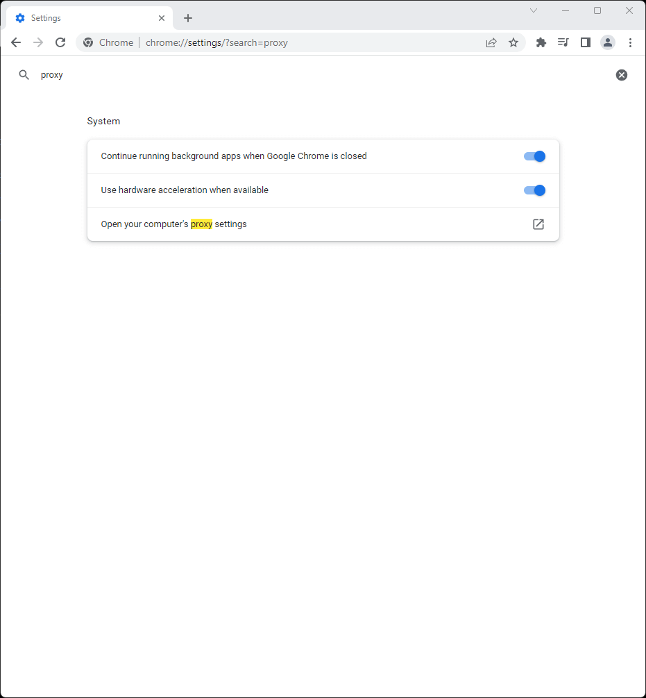 Chrome - 搜索代理