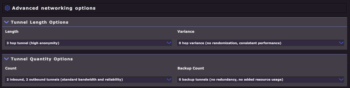 Tunnel Length and Quantity Options