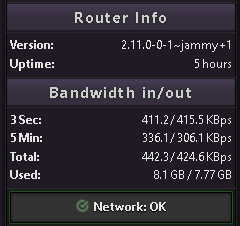 路由器控制台 - 共享客户端 绿色