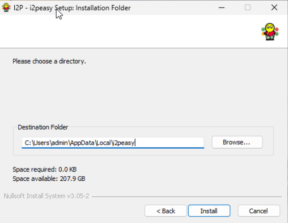 Installation Folder Selection
