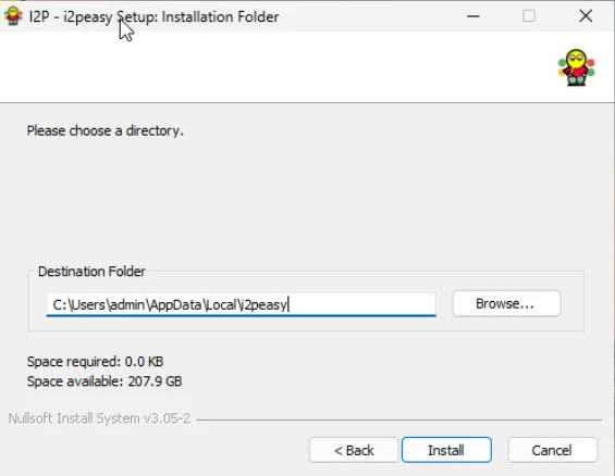 Installation Folder Selection